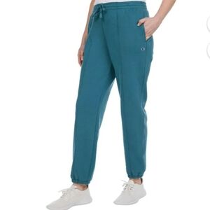 CHAMPION Drawstring Fleece Joggers In Aqua Tonic